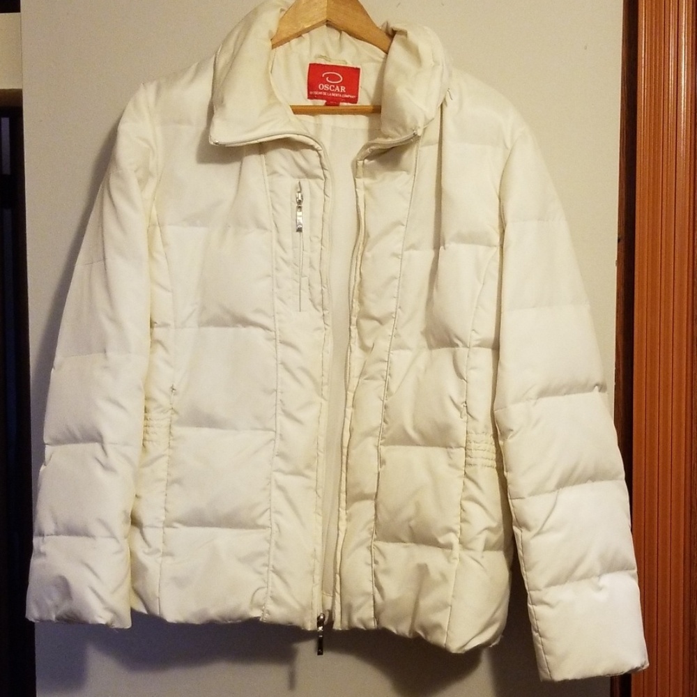 White Oscar de la Renta down jacket